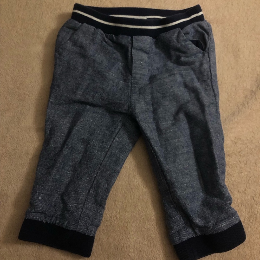 Janie and Jack 6-12 month Blue Pants, Smoke and pet free home, *like new*